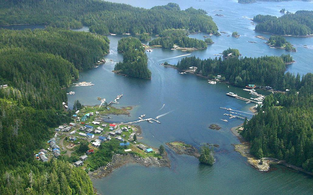 kyuquot view from the sky